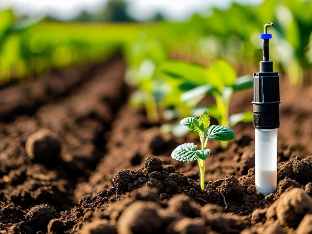 Soil carbon sampling in agricultural field